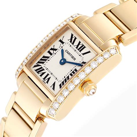 women's cartier watch gold|cartier 18k gold ladies watches.